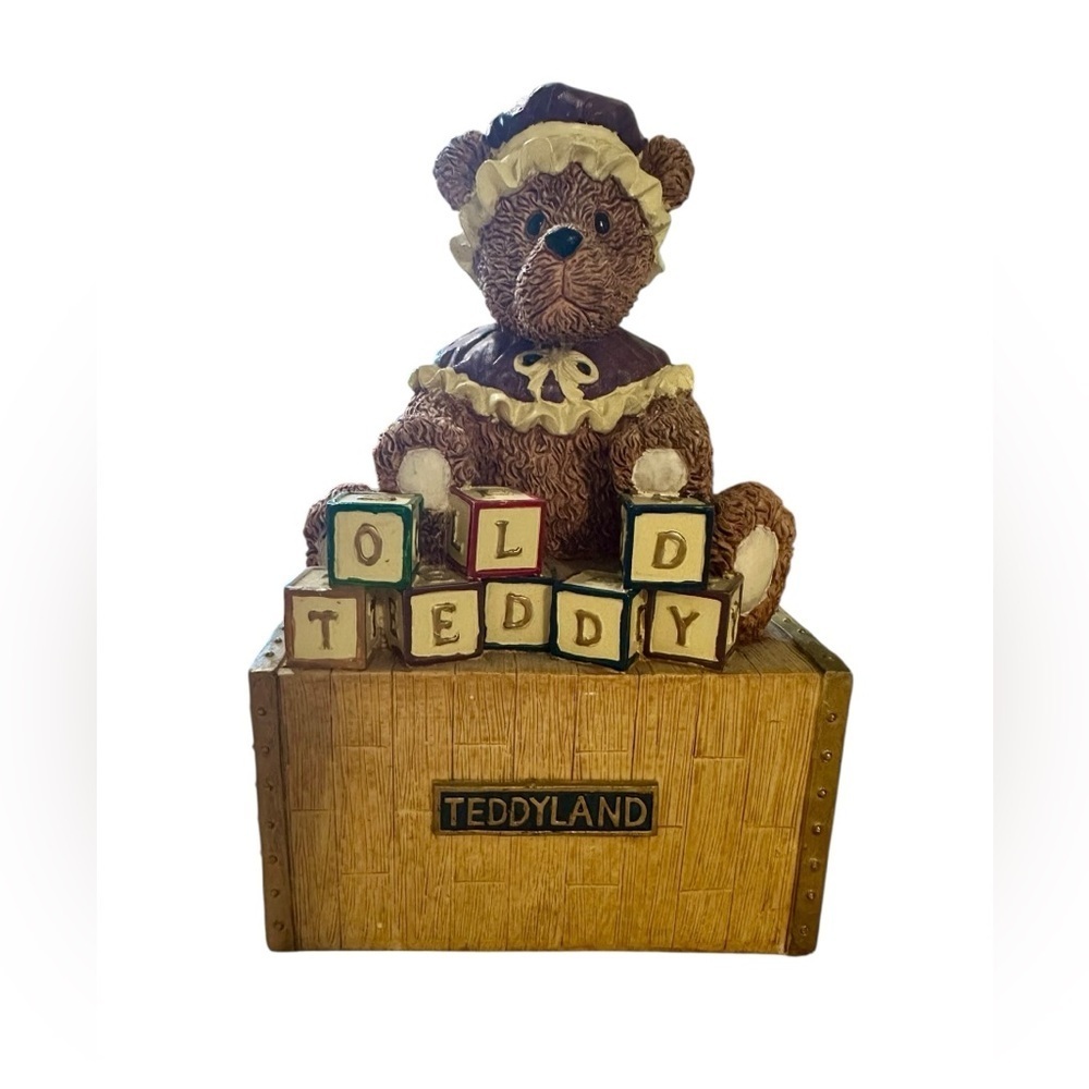 Vintage "Teddyland" Old Teddy ceramic piggy bank​​​